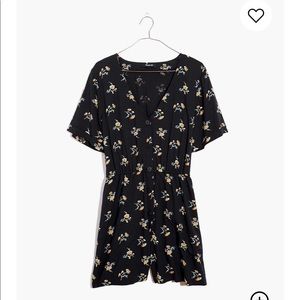 NWT Madewell Button-Front Day Romper